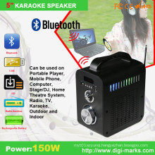 Fashionable Portable Wireless Mini LED Stage Stereo Radio Bluetooth Speaker